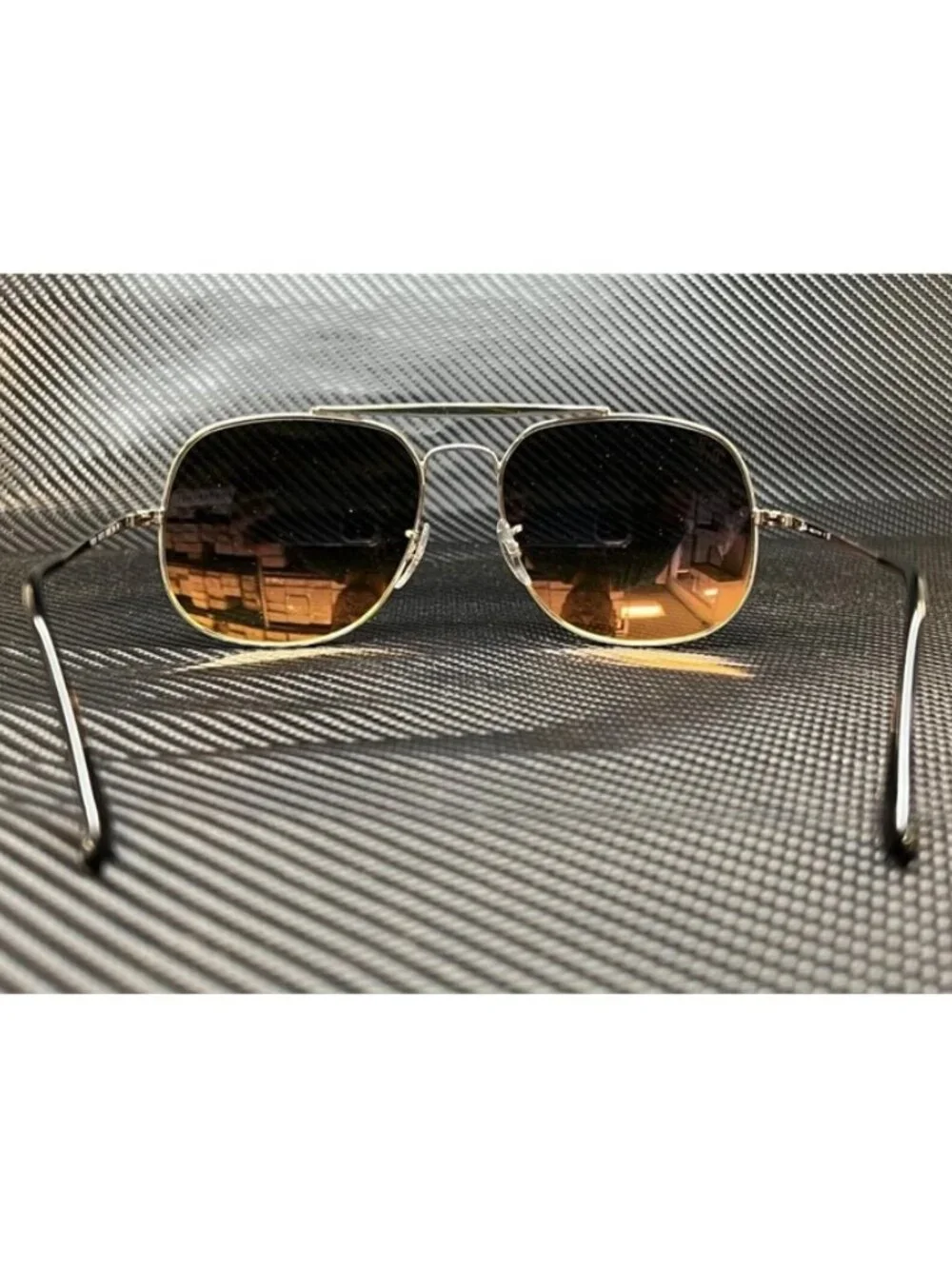 New Ray Ban Men  Silver Sunglasses  57- 17- 145